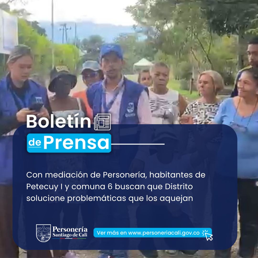 Con mediaci&oacute;n de Personer&iacute;a, habitantes de&nbsp;Petecuy&nbsp;I y comuna 6 buscan que Distrito solucione problem&aacute;ticas que los aquejan