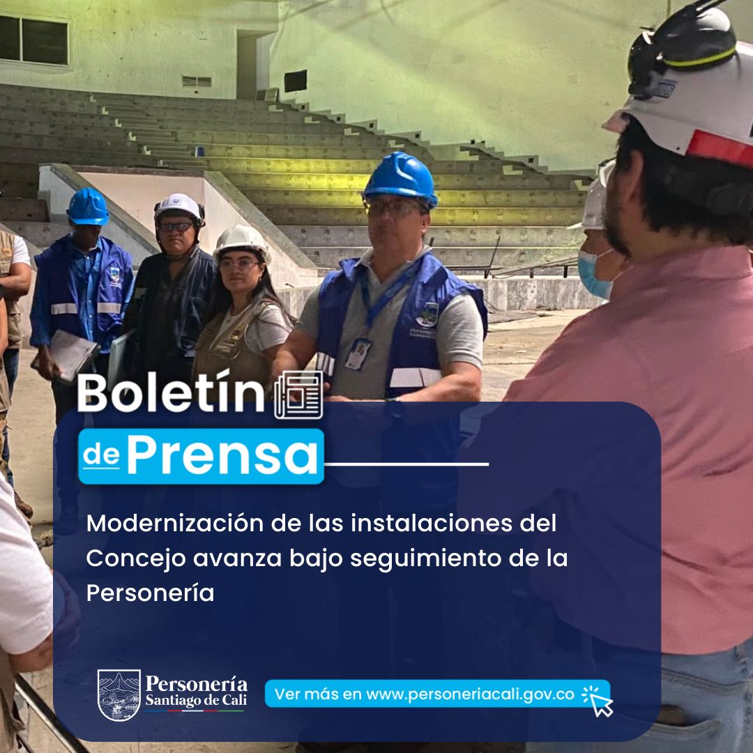 Modernizaci&oacute;n de las instalaciones del Concejo avanza bajo seguimiento de la Personer&iacute;a