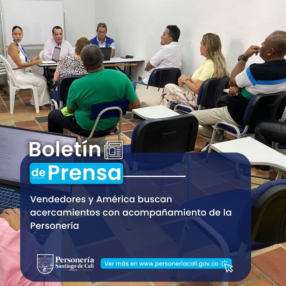 Vendedores y Am&eacute;rica buscan acercamientos con acompa&ntilde;amiento de la Personer&iacute;a