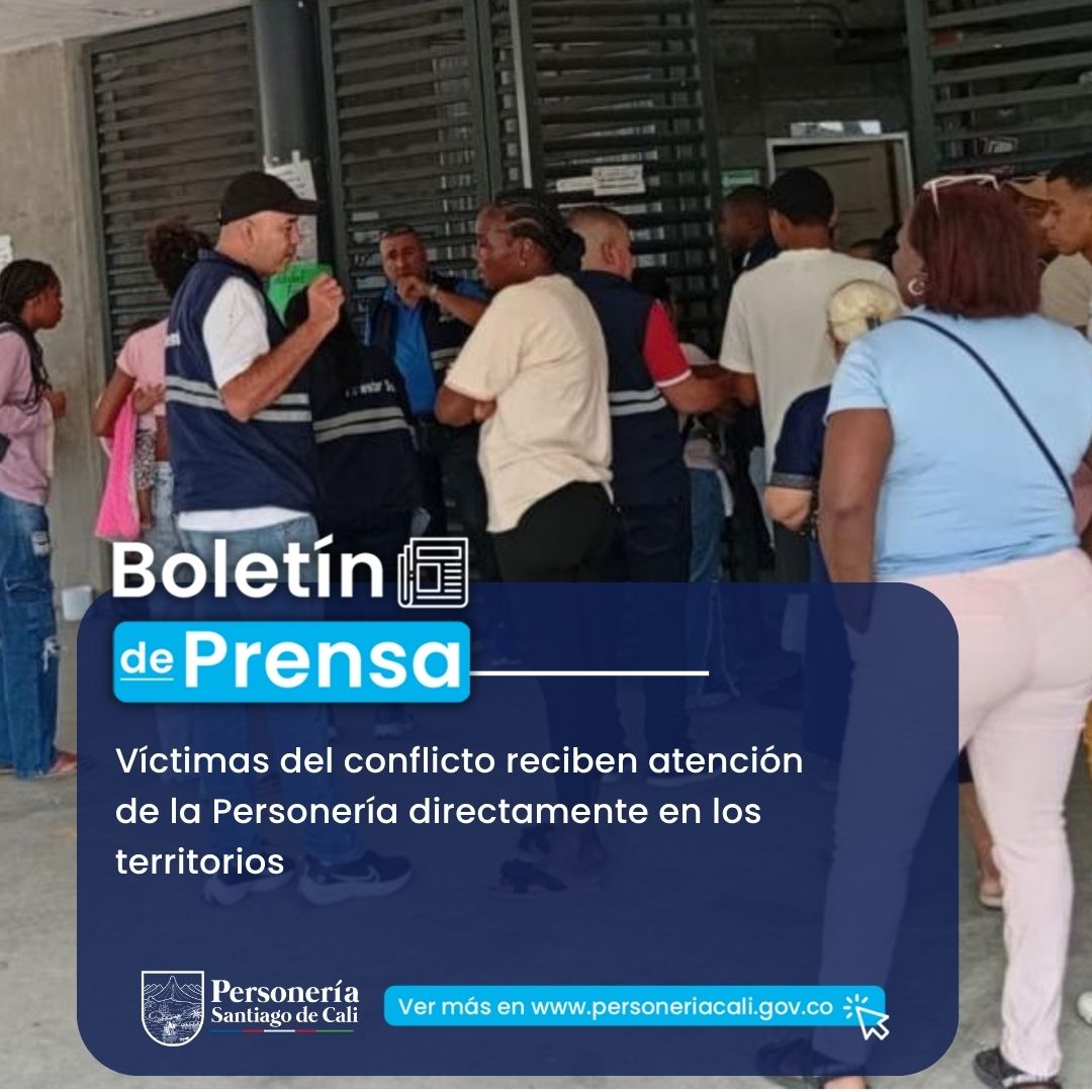 V&iacute;ctimas del conflicto reciben atenci&oacute;n de la Personer&iacute;a directamente en los territorios