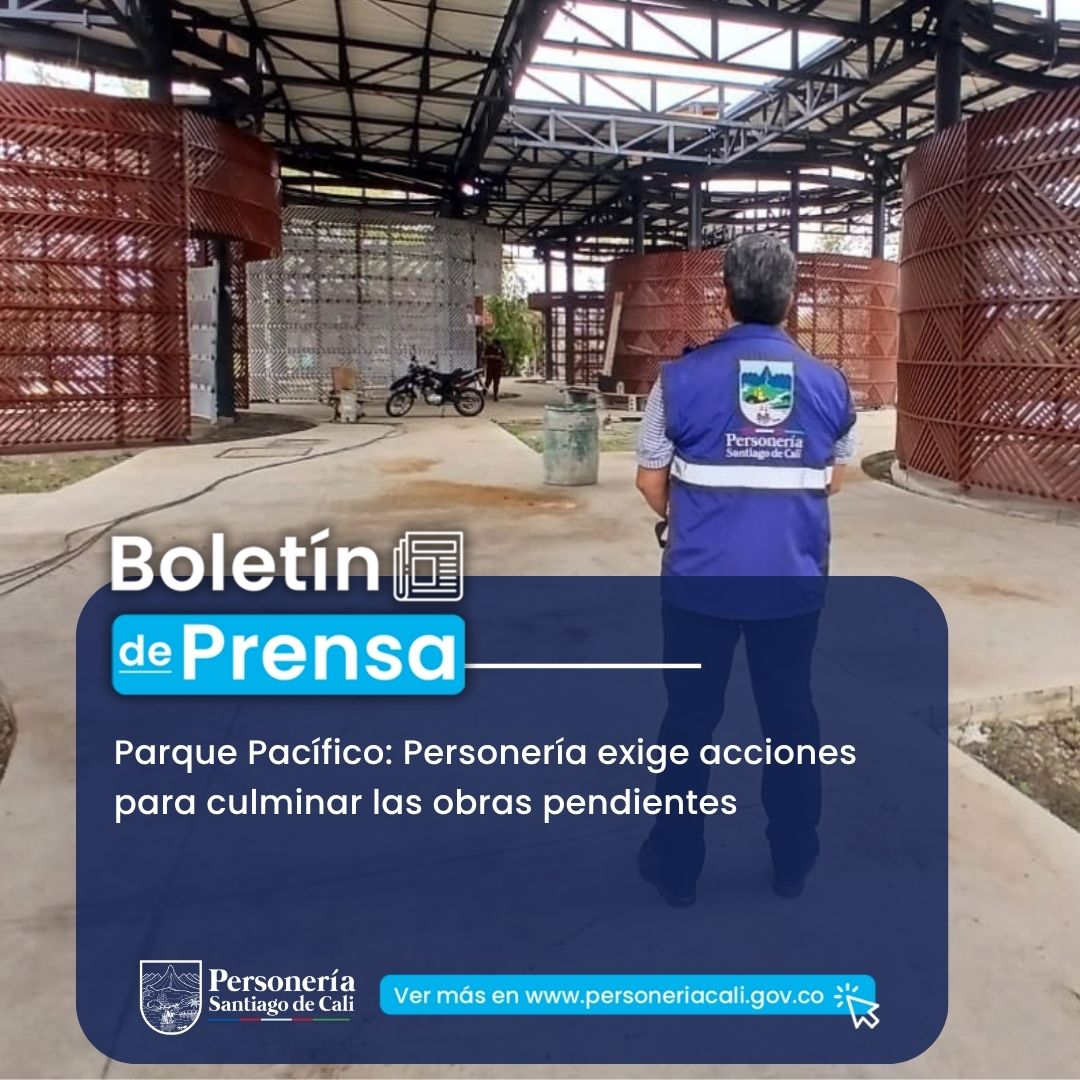 Parque Pac&iacute;fico: Personer&iacute;a exige acciones para culminar las obras pendientes